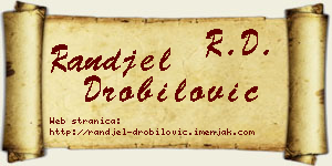 Ranđel Drobilović vizit kartica